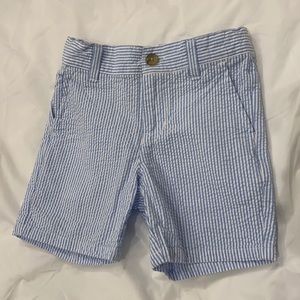 Boys size 4 janie and jack seersucker shorts